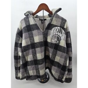 Embellish Jacket - Peace Fleece -‎ Gray - Sz M